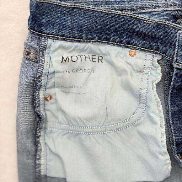 MOTHER Denim Jeans The Dropout Lost And Found Medium Wash Womens Size 26 - Picture 8 of 13